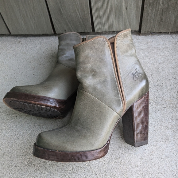 John Fluevog Double Dutch Heal Boots Sz 7.5 - Picture 9 of 12